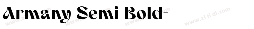 Armany Semi Bold字体转换